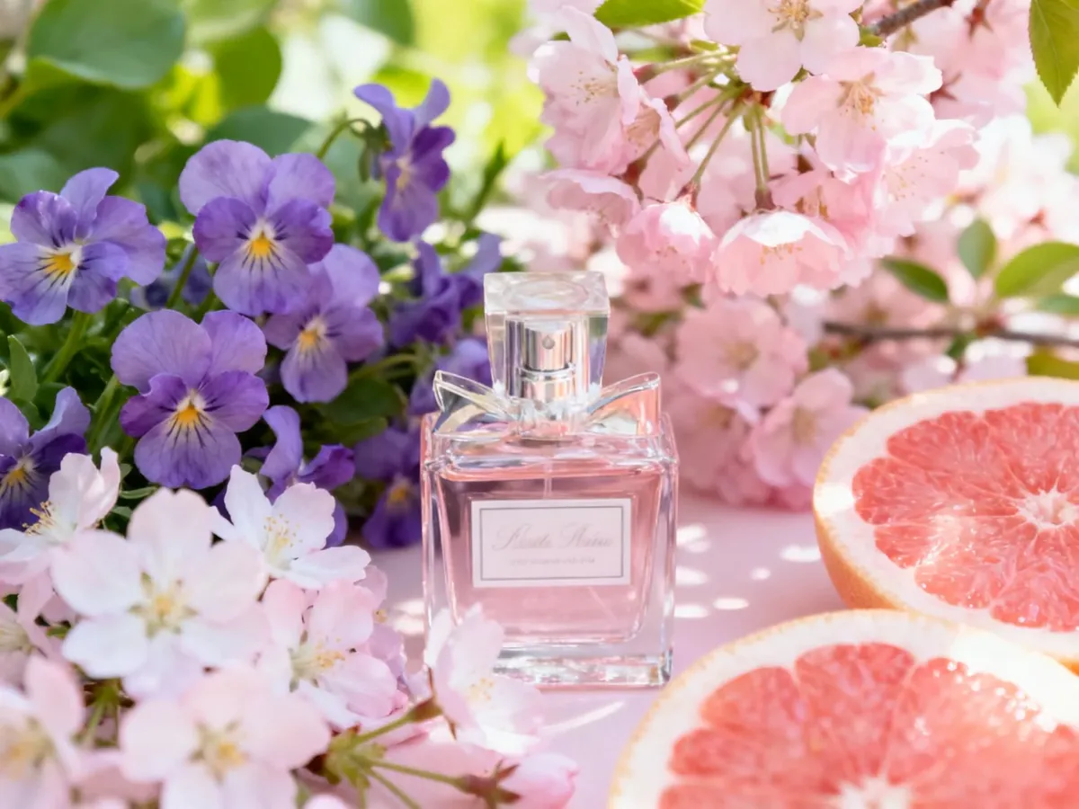Delikatne owocowo-kwiatowe perfumy z fiołkami i grejpfrutem