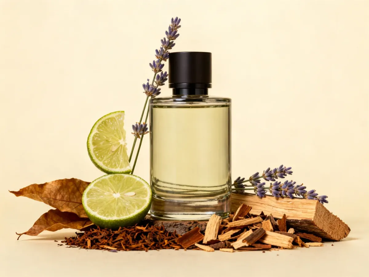 Klasyczne męskie perfumy otoczone bergamotką, lawendą, cedrem i liśćmi tytoniu