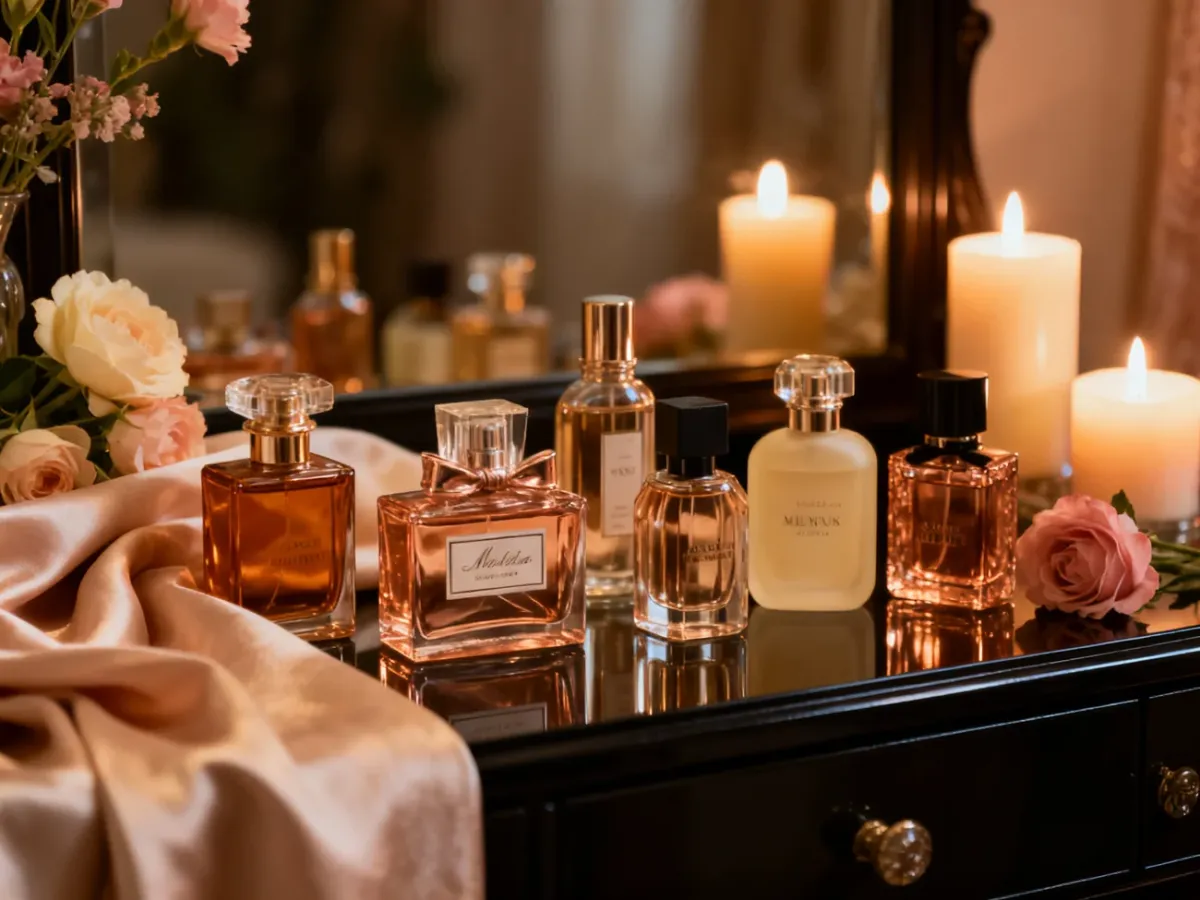 Eleganckie perfumy damskie przygotowane na wieczorne wyjście