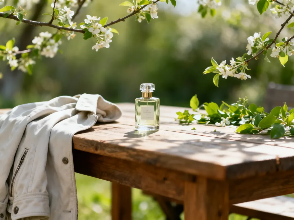 Perfumy używane w słoneczny wiosenny dzień