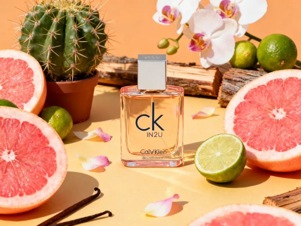 Flakon CK IN2U Women z grejpfrutem, kaktusem i kwiatami orchidei