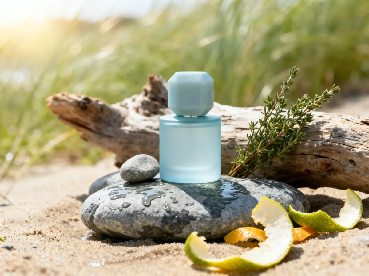 Niszowe letnie perfumy wśród minerałów, ziół i mokrych kamieni