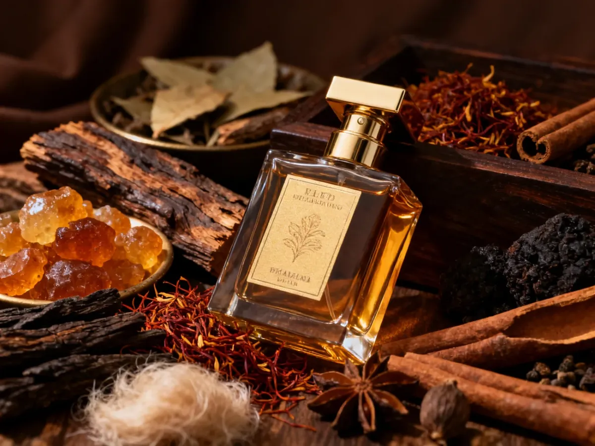 Składniki orientalnych perfum: oud, ambra, szafran i przyprawy