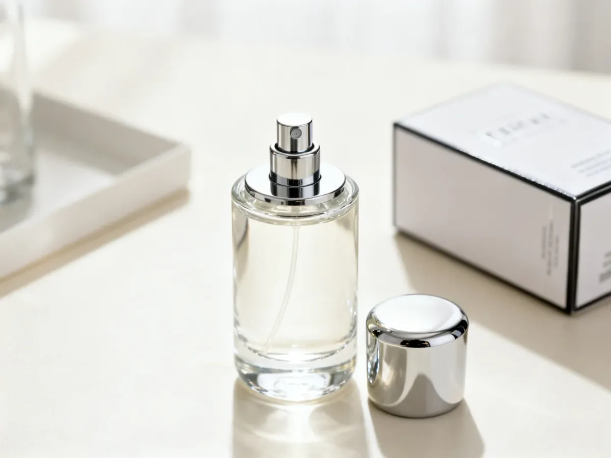 Oględziny flakonu perfum, atomizera, korka i opakowania