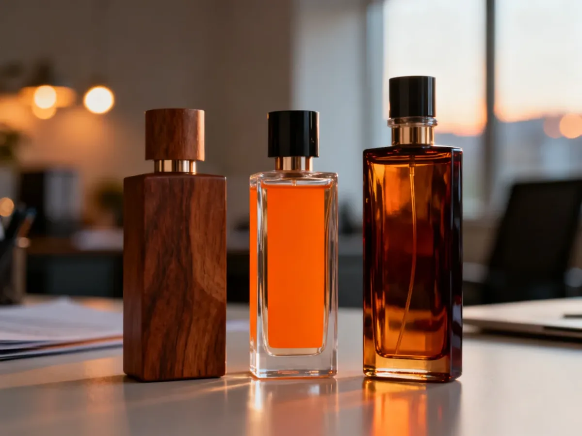 Flakony perfum o drzewnym, cytrusowym i orientalnym charakterze