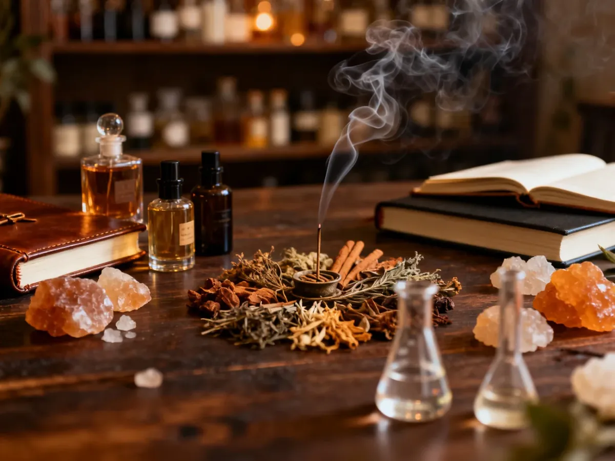 Pracownia perfumiarza z nietypowymi składnikami zapachowymi