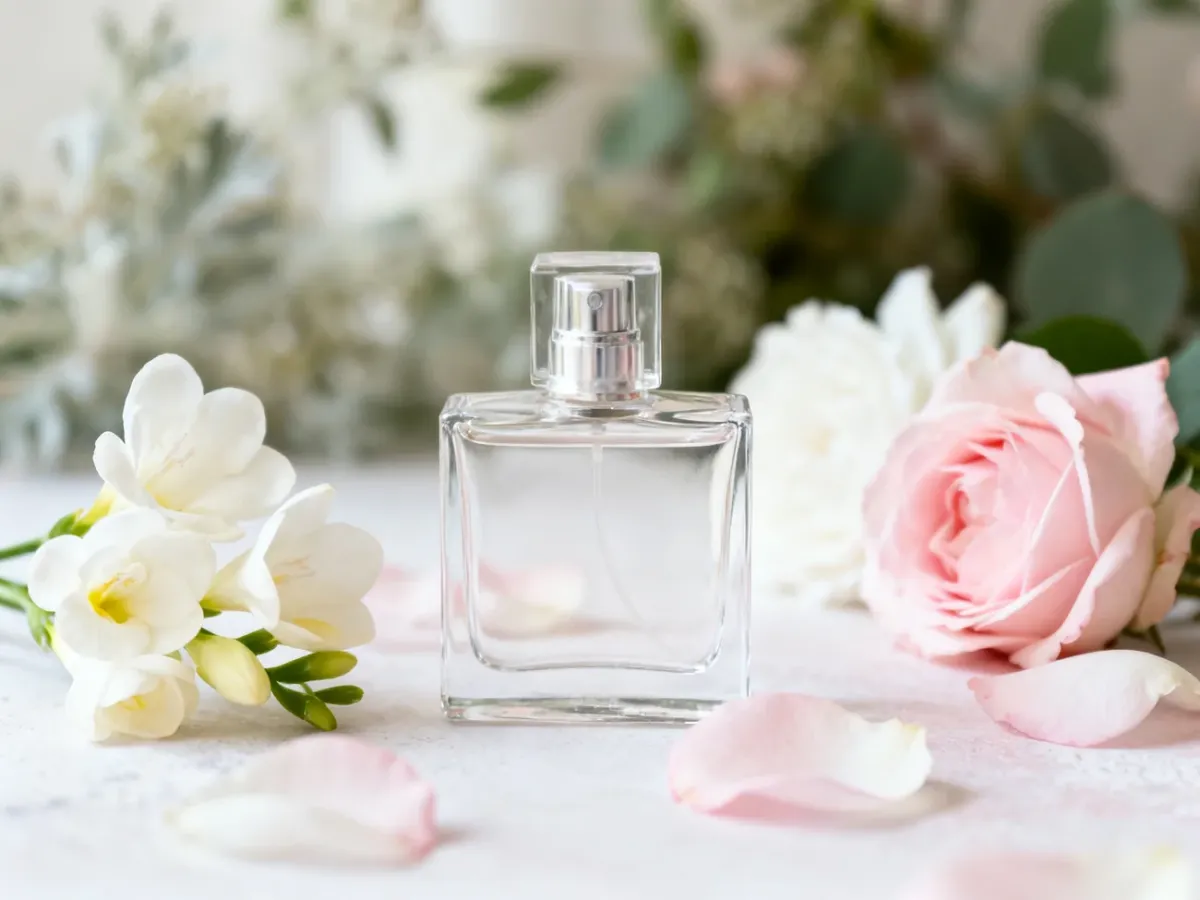 Delikatne perfumy kwiatowe z frezją, różą i miękkim piżmem