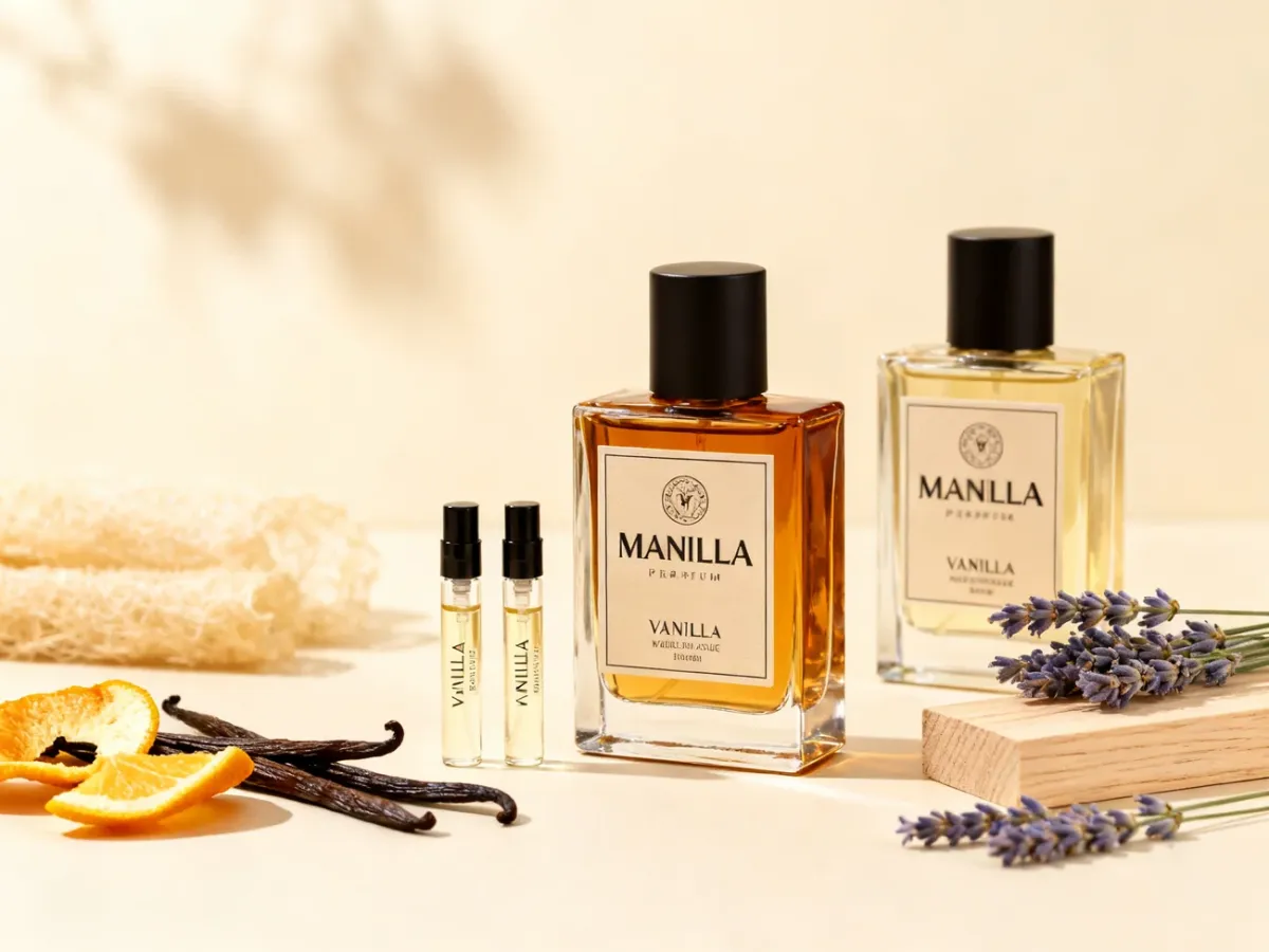 Przystępne waniliowe perfumy i próbki zapachów z wanilią oraz cytrusami