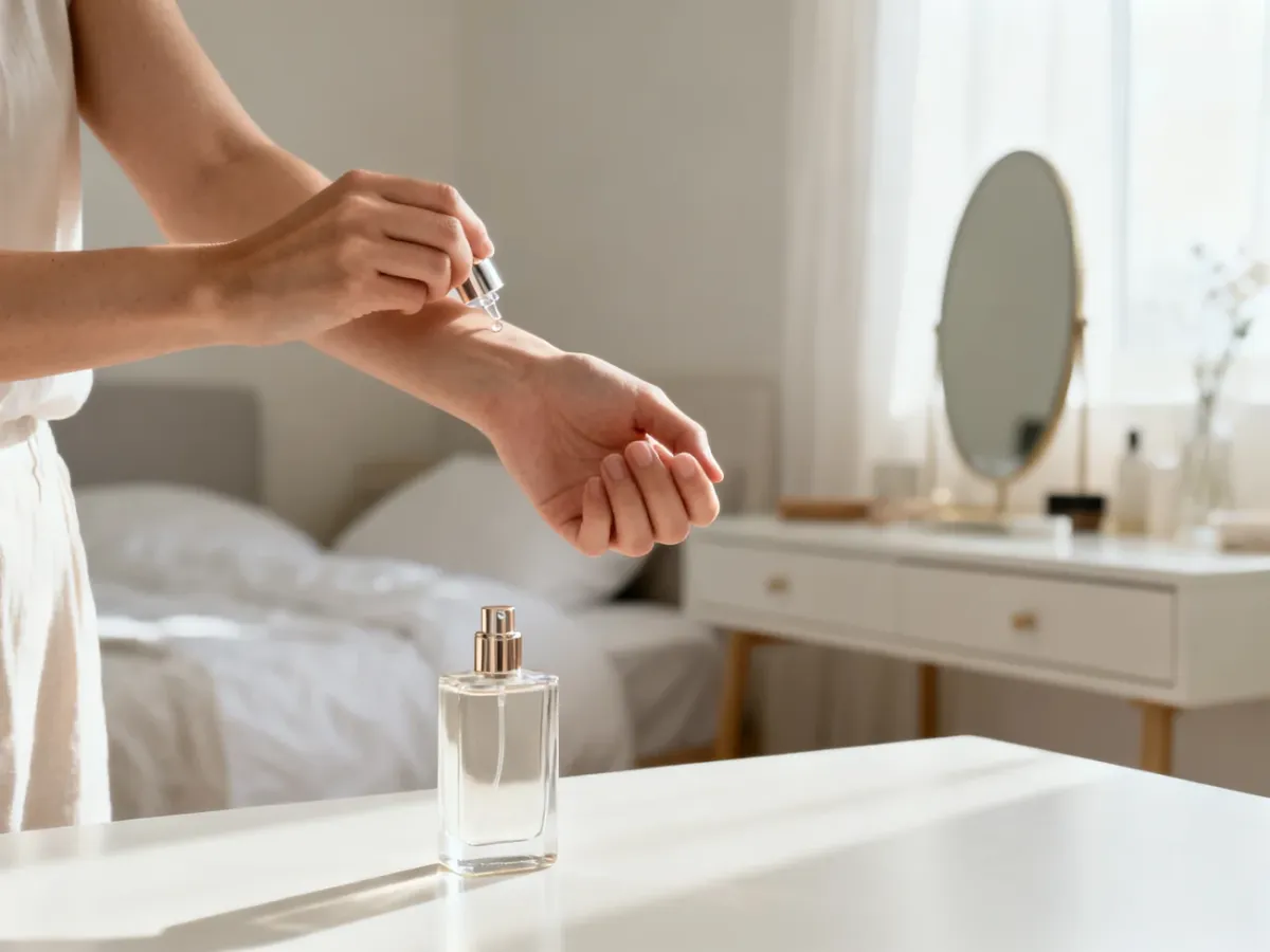 Oszczędna aplikacja perfum na nadgarstek